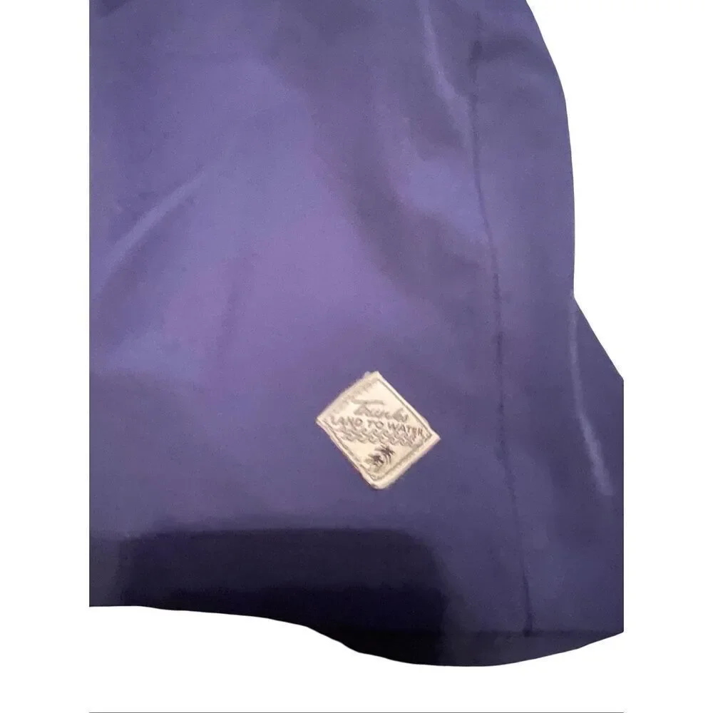 Trunks Land To Water Mens Navy Blue Stretch Classic Swim Board Shorts Size 38
